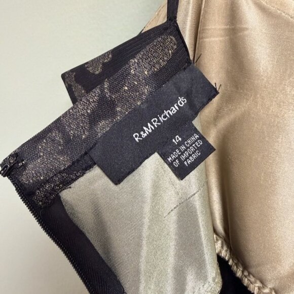 R&M Richards Women Y2K Babydoll Whimsigoth Dress Size 14 Holiday Going Out Party - Picture 6 of 16